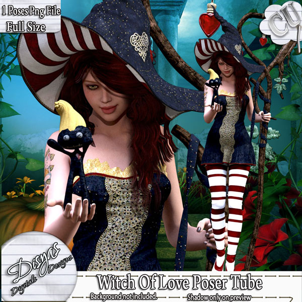 WITCH OF LOVE POSER TUBE PACK CU - FULL SIZE - Click Image to Close